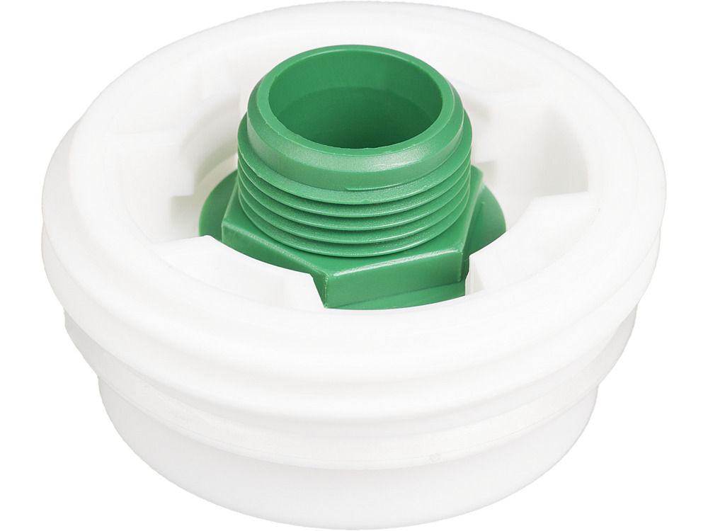 Adapter za navoje, G 3/4" na S 70x6 (Mauser), spoljni navoj, zeleni/beli DENIOS 329217W