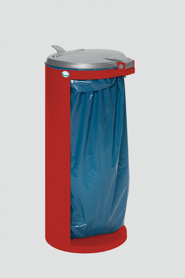 VAR GmbH Stacionarni Držač za Kese za Otpad 120 L Crveni 334249W
