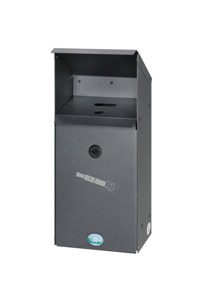 VAR GmbH Zidni Sakupljač za E-Cigarete Sivi 3,7 L
