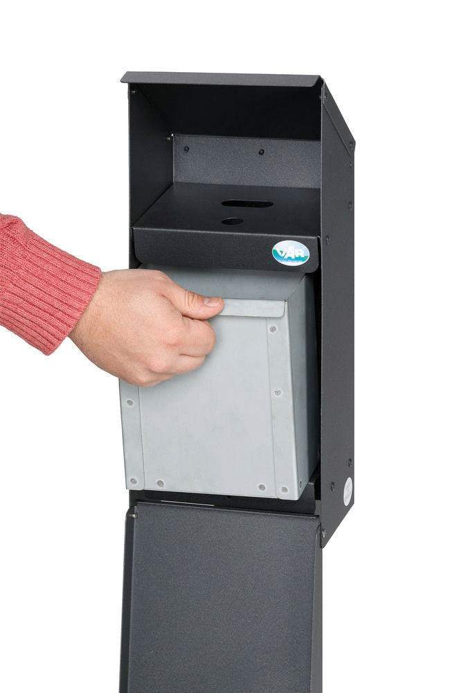 VAR GmbH Zidni Sakupljač za E-Cigarete Sivi 3,7 L