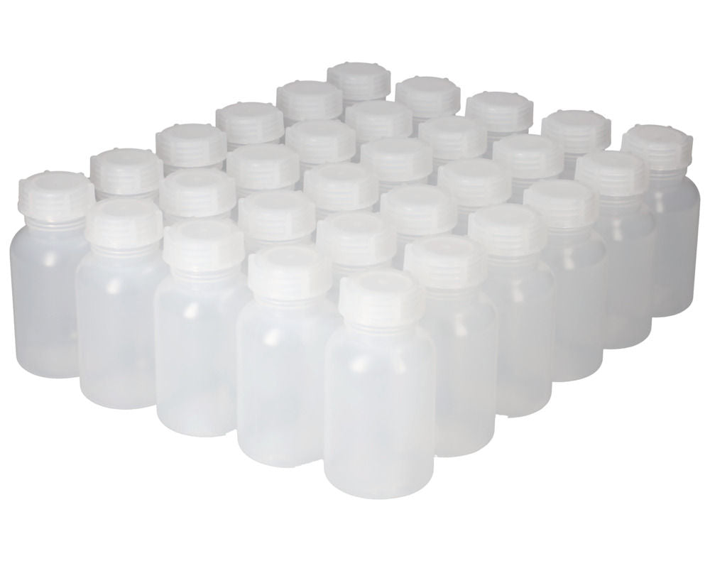 LDPE Boce sa Širokim Grlom Okrugle Prirodno-Transparentne 250 ml Pakovanje od 30 Komada DENIOS 261405W