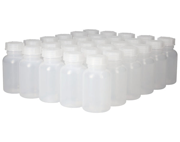 LDPE Boce sa Širokim Grlom Okrugle Prirodno-Transparentne 250 ml Pakovanje od 30 Komada DENIOS 261405W