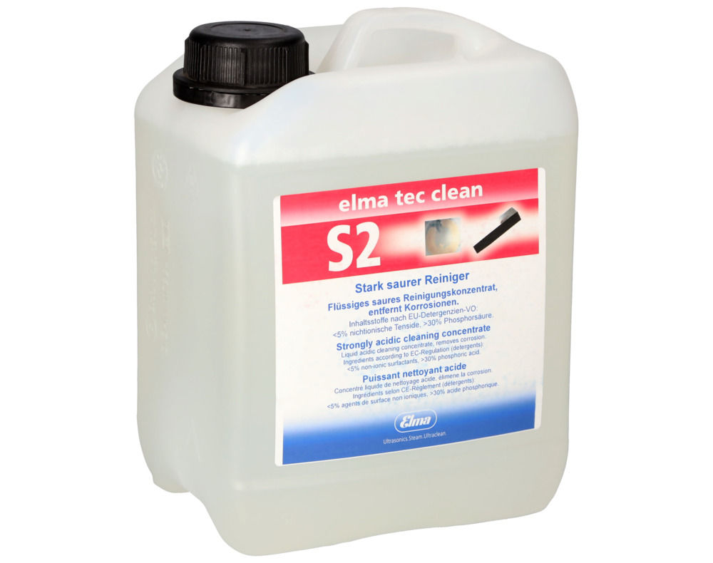 Elma tec clean S2 Ultrazvučno Sredstvo za Čišćenje, Jako Kiselo, 2,5 l
