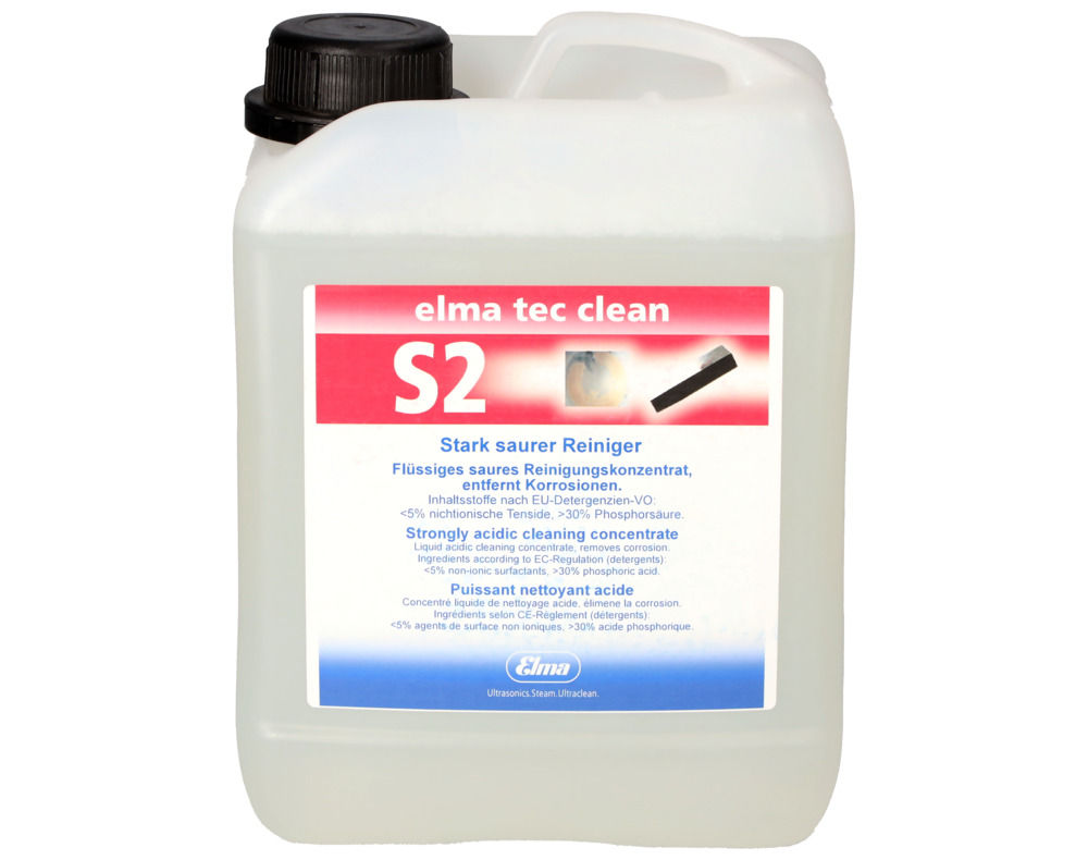Elma tec clean S2 Ultrazvučno Sredstvo za Čišćenje, Jako Kiselo, 2,5 l