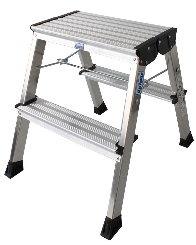 KRAUSE Dvostrano Sklopivo Gazište sa Točkićima Aluminijum 2 x 2 Gazišta 137482W