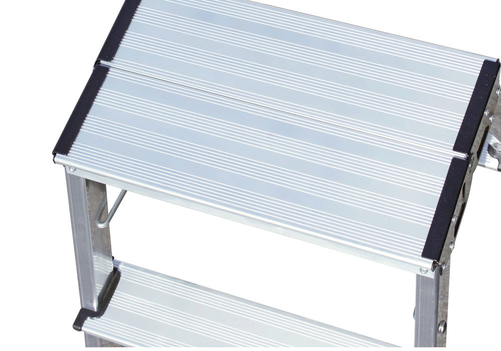 KRAUSE Dvostrano Sklopivo Gazište sa Točkićima Aluminijum 2 x 2 Gazišta 137482W