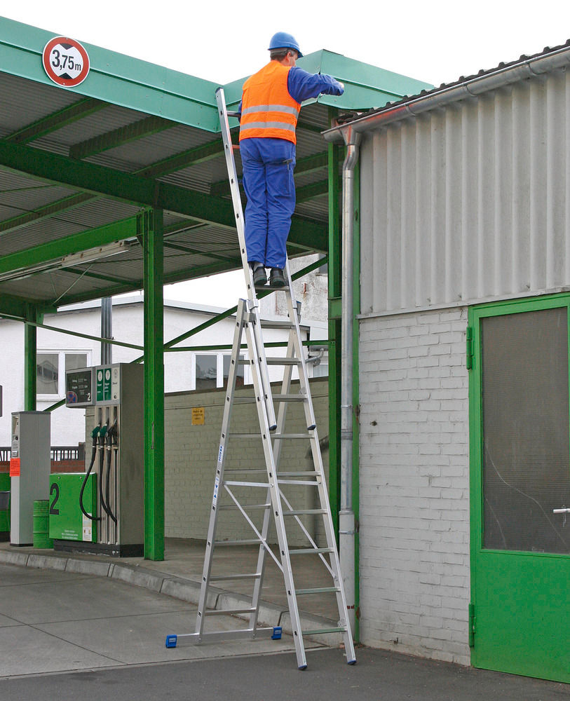 KRAUSE Aluminijumske Višenamenske Merdevine 3 x 9 Prečki 137569W