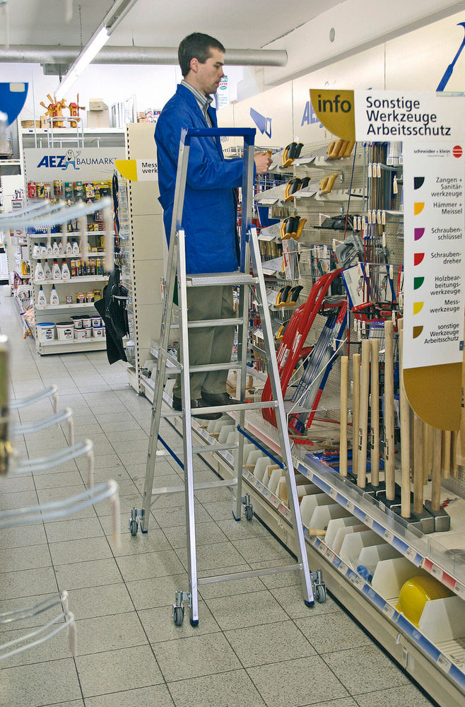 STABILO Samostojeće Merdevine sa Gazištima Aluminijum 4 Gazišta 156878W