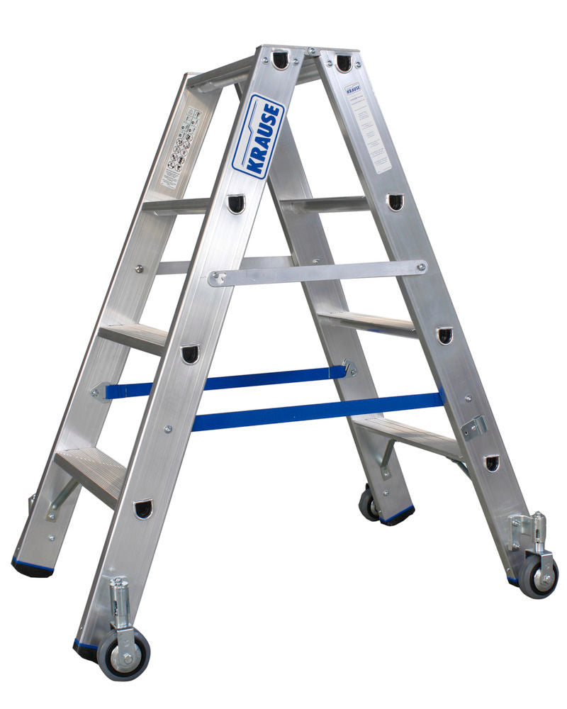 KRAUSE Samostojeća Merdevina sa Gazištima Aluminijum 2 x 4 Gazišta 156900W