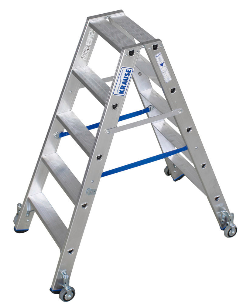 KRAUSE Samostojeća Merdevina sa Gazištima Aluminijum 2 x 5 Gazišta 156901W