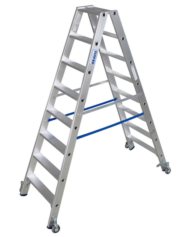 KRAUSE Samostojeća Merdevina sa Gazištima Aluminijum 2 x 8 Gazišta 156904W