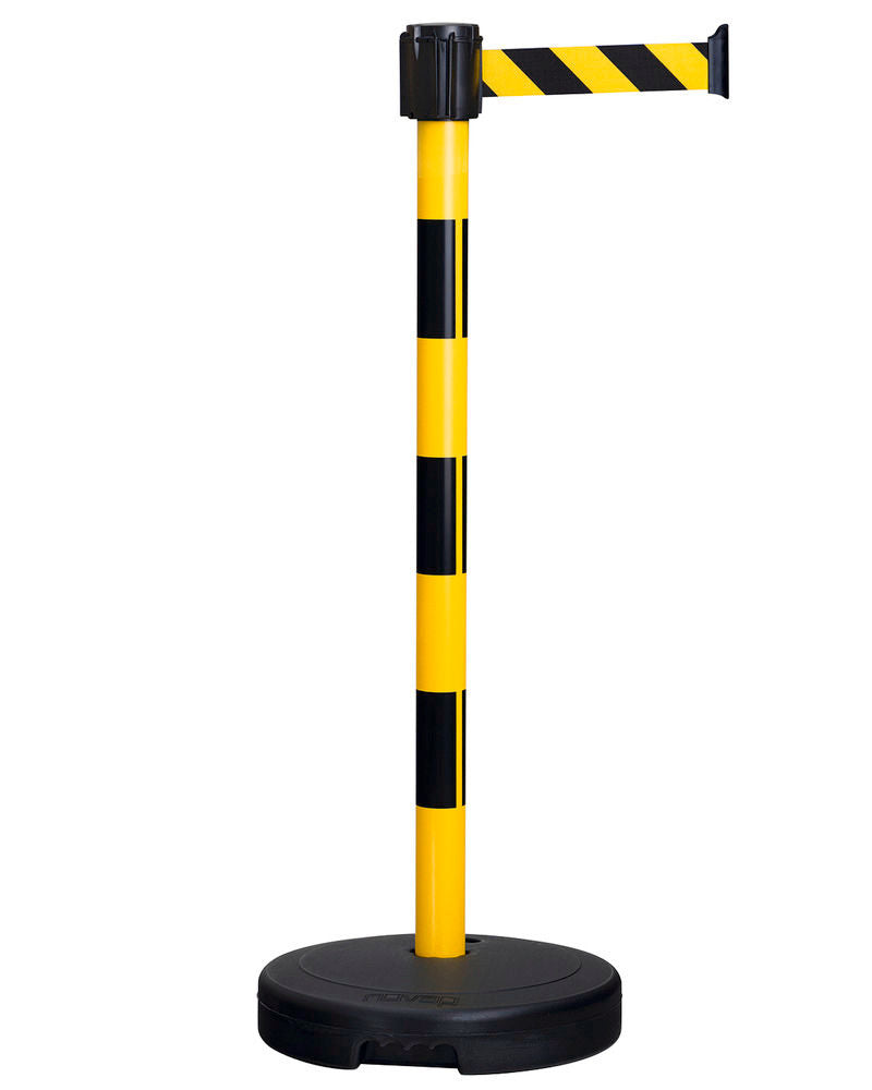 Sistem za Ograđivanje i Usmeravanje Moravia Crni/Žuti Visina 950 mm Izvlačenje 3 m 240910W