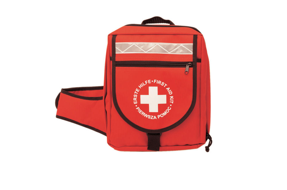 Erste-Hilfe-Notfallrucksack DENIOS Sa Punjenjem Po DIN 13157 Crveni