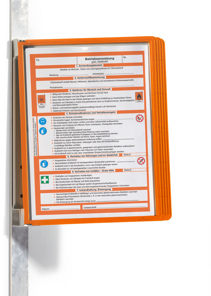 DENIOS Zidni Sistem Panela Vario Magnetic Wall 5 Narandžasti 339724W