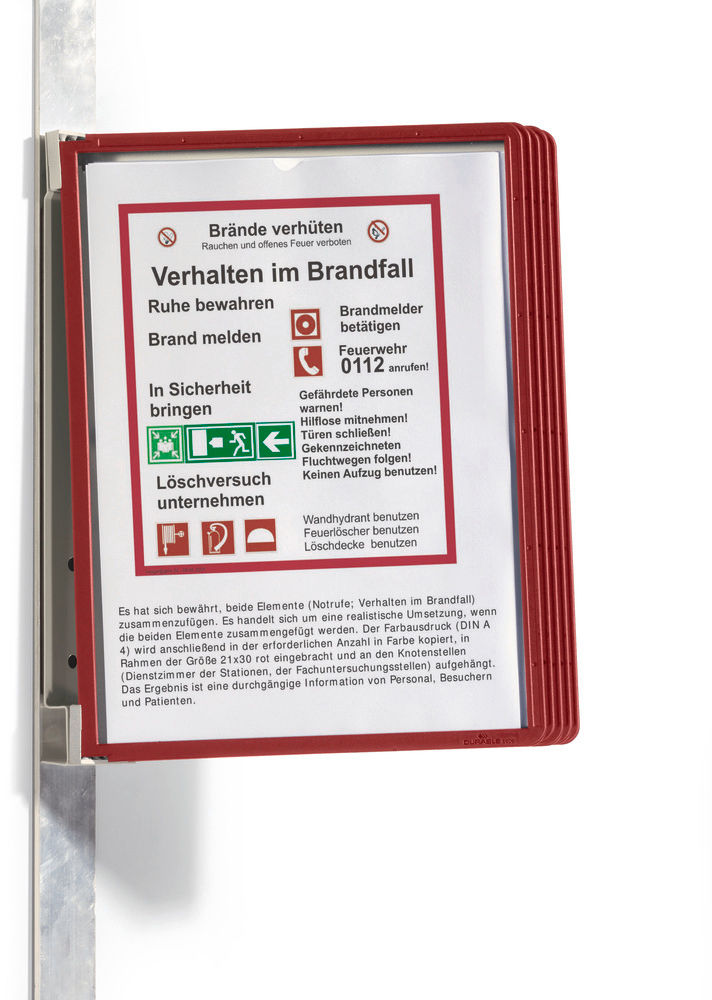 DENIOS Zidni Sistem Panela Vario Magnetic Wall 5 Crveni 339722W