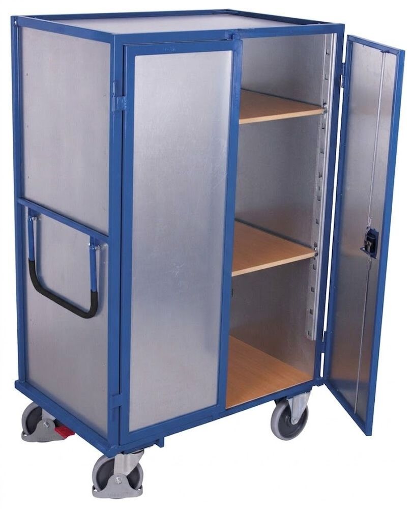 VARIOfit Ormar Kolica sa Limenim Zidovima 3 Nivoa 1245 x 785 x 1810 mm 272686W