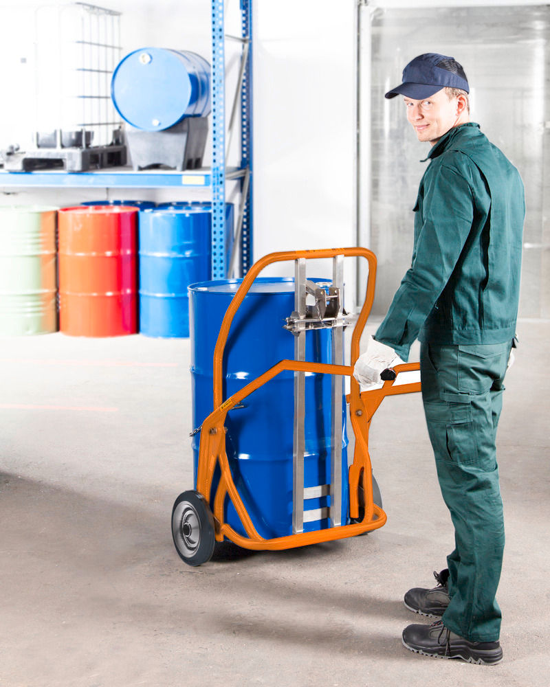 Secu Fasskarre Comfort 350 Kg 60-220 L Narandžasta