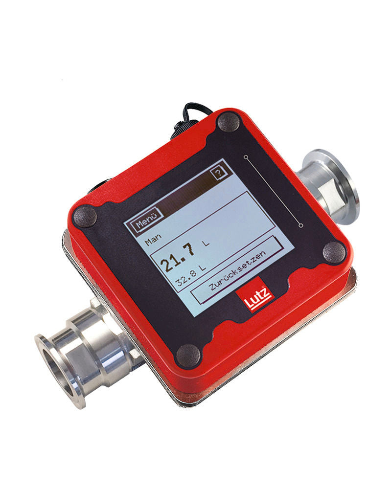 Denios Protokomerni Merač Niro Za Bačvaste Pumpe Za Hranu EU/FDA 10-100 L/Min Tri-Clamp DN32