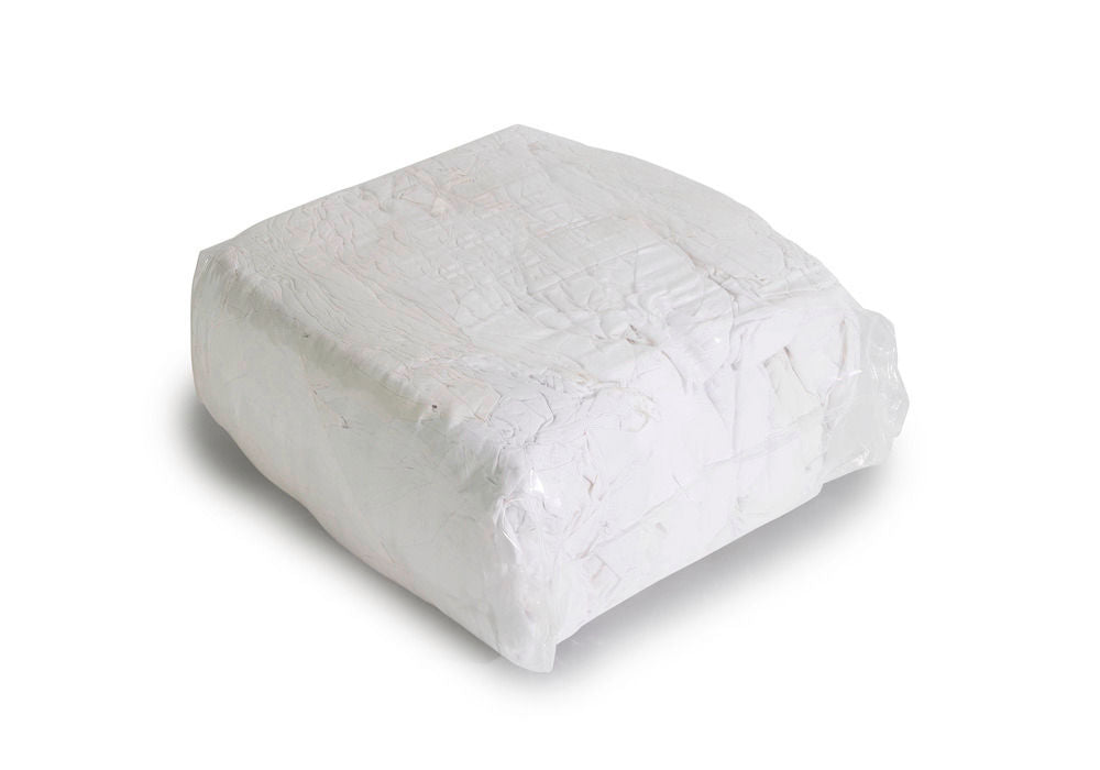DENIOS Krpe za Čišćenje od Bele Pamučne Posteljine 3 Presovane Kocke po 10 kg