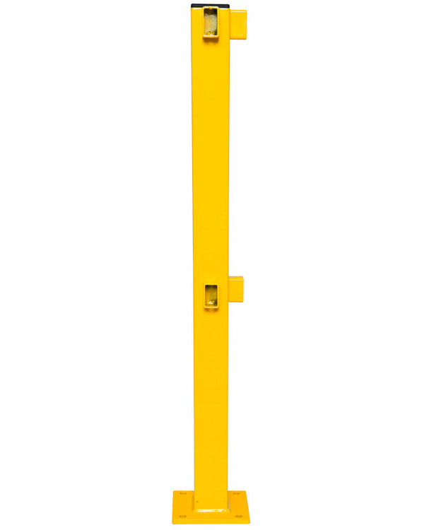 Ugaoni Stub Zaštitne Ograde Plastificiran Žuti Za Montažu Sa Poprečnim Gredama Visina 1000 mm Moravia 248363W