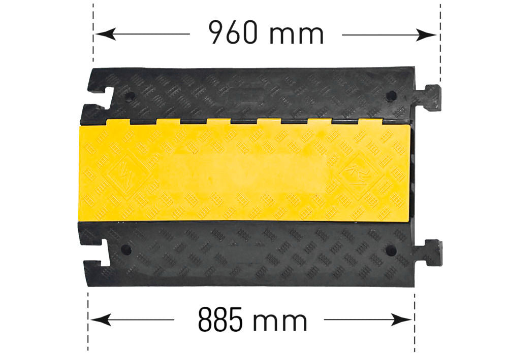 Kabelski Most Moravia 248348W 885 x 600 x 75 mm Gumeni 3 Kanala 12 t
